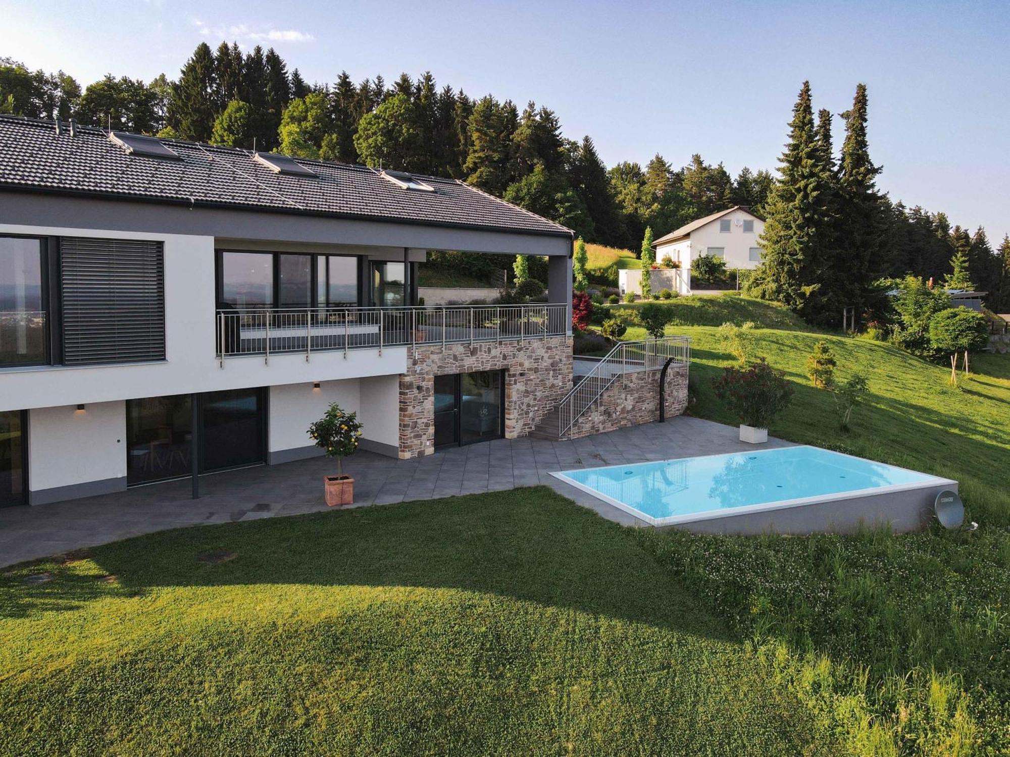 Greim15 --- Ganzes Ferienhaus Mit Fernsicht, Pool, Wellness ดอยช์แลนด์แบร์ก ภายนอก รูปภาพ