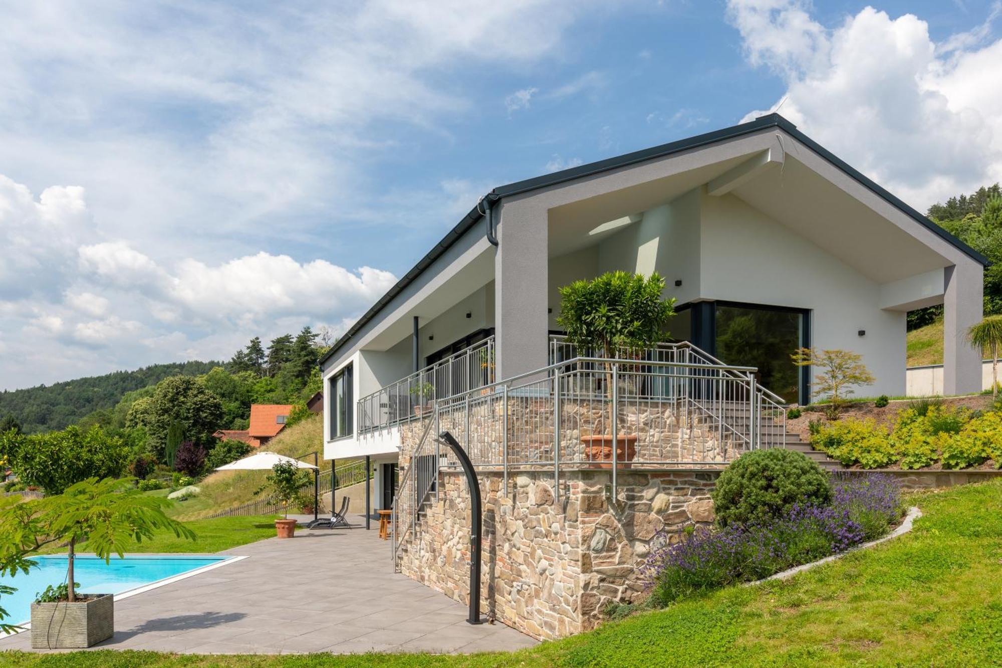 Greim15 --- Ganzes Ferienhaus Mit Fernsicht, Pool, Wellness ดอยช์แลนด์แบร์ก ภายนอก รูปภาพ
